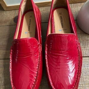 Johnston & Murphy Red Patent Leather Loafers